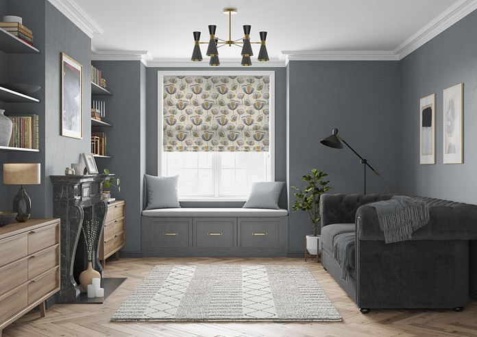 Helix, Gold - Twist&Fit Roman Blind - Image 5